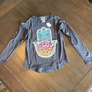 Long sleeve kids hamsa shirt Junk Food
